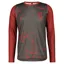 Scott Trail Vertic LS Shirt in Tuscan Red/Grey