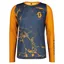 Scott Trail Vertic LS Shirt in Copper Orange/Midnight Blue